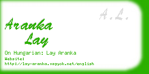 aranka lay business card